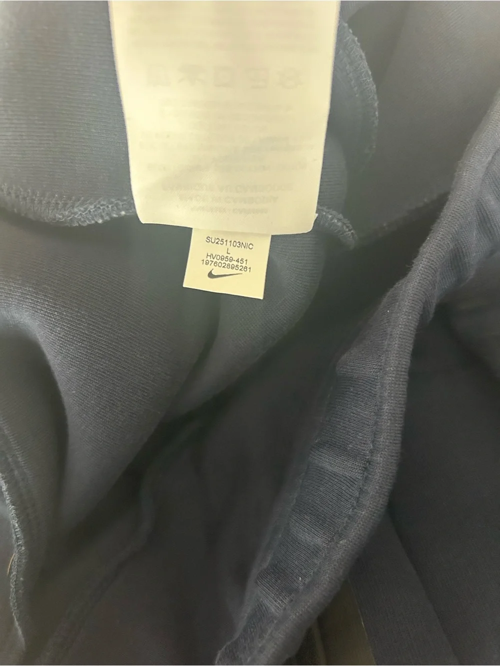 Nike Tech Pants Navy Blue Men’s Large LIKE NEW